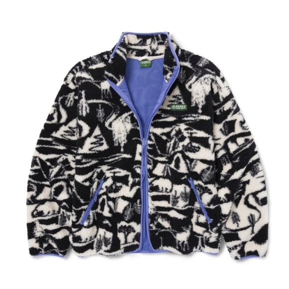 New Parks Project Park Shadows sz XL UnisexFull zip fleece jacket